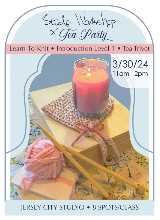 3/30 Intro to Knitting Workshop - Tea Trivet