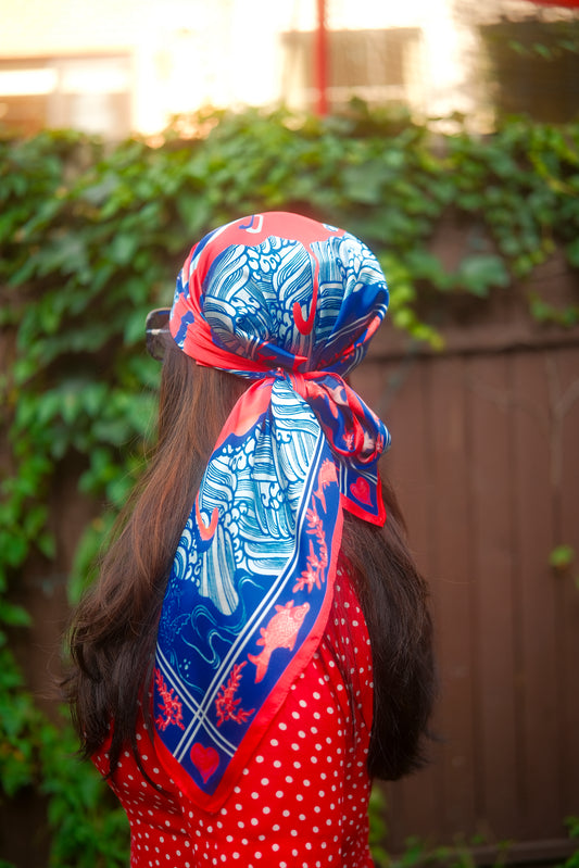 Pisces Silk Bandana Scarf