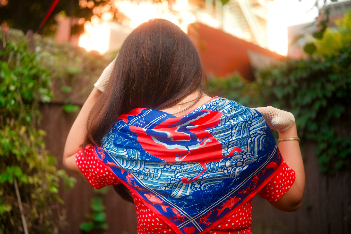 Pisces Silk Bandana Scarf