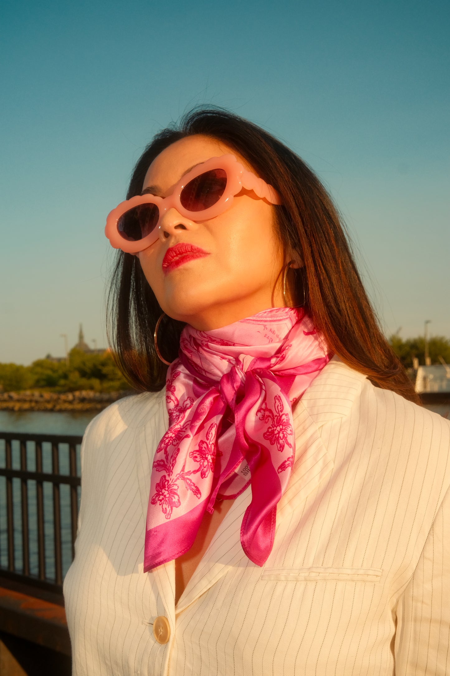 Chandelier Silk Bandana Scarf