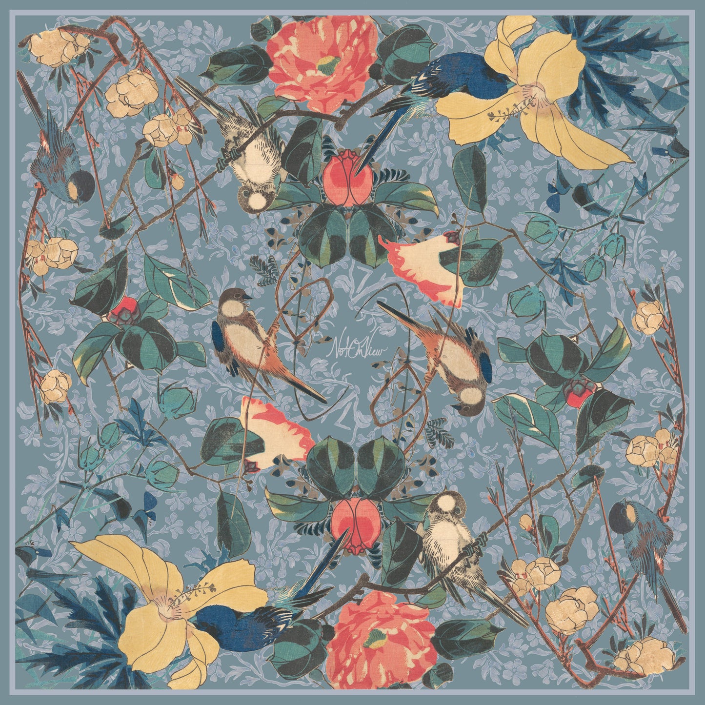 Little Birds Silk Bandana Scarf